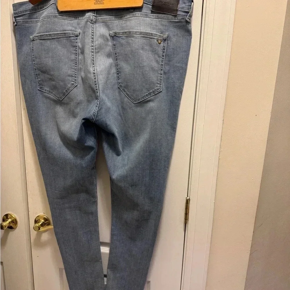 Authentic-True Religion JACK Skinny Tapered-Cotton-Jeans-Pants-Blue-W44 / L 44
